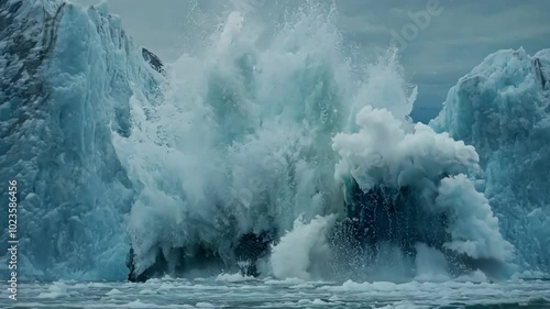 Glacier Calving in Alaska