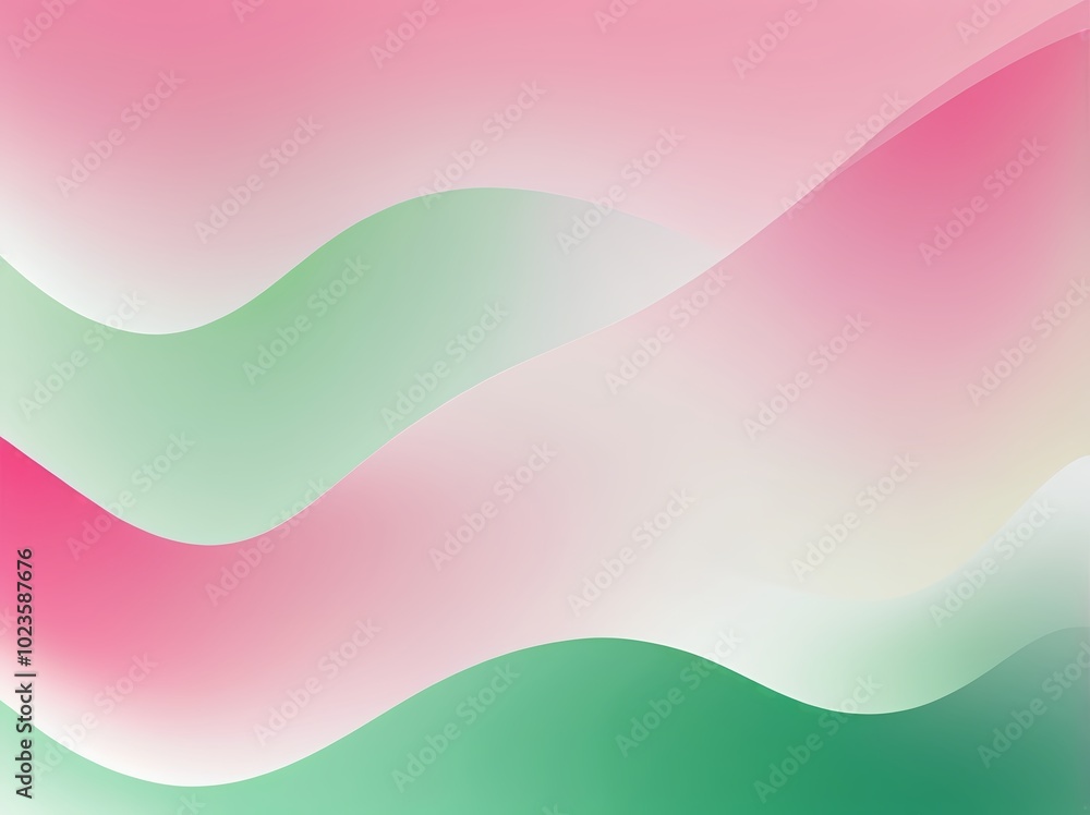 Fototapeta premium pink, green and white colorful gradient abstract background