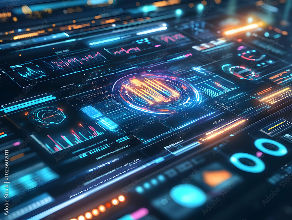 Futuristic Market Analysis Display | Real-Time Financial Insights | Advanced Data Streams in Smart Business Vector Illustration Futuristic Market Analysis Display | Real-Time Financial Insights | Advanced Data Streams in Smart Business Vector Illustration