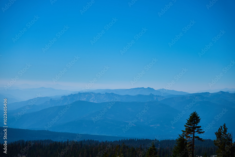 Nature landscape amazing forest sunset blue sky mountain trees Nature landscape amazing forest sunset blue sky mountain trees