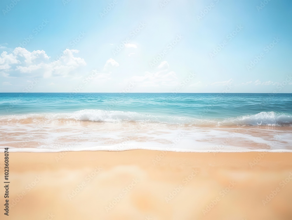 blurred tropical beach background featuring soft sands and gentle waves, evoking a sense of relaxation and summer vacation, perfect for capturing the essence of a getaway blurred tropical beach background featuring soft sands and gentle waves, evoking a sense of relaxation and summer vacation, perfect for capturing the essence of a getaway