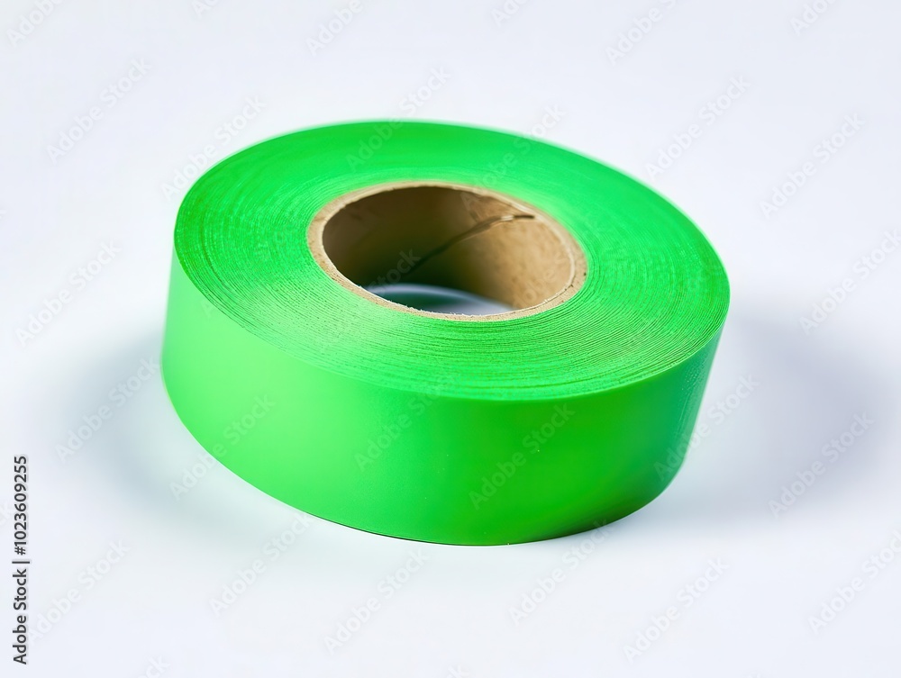 bright green adhesive paper tape isolated on a clean white background, showcasing its vivid color and texture, emphasizing a minimalist and functional aesthetic for various creative uses bright green adhesive paper tape isolated on a clean white background, showcasing its vivid color and texture, emphasizing a minimalist and functional aesthetic for various creative uses