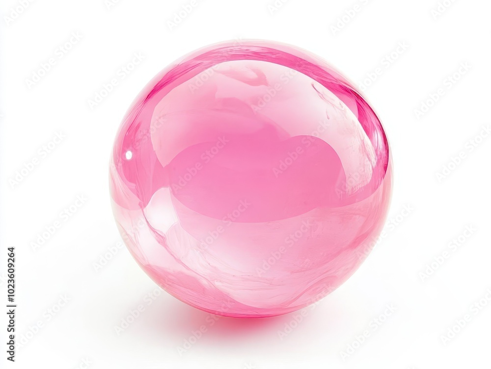 bright shiny pink bubble isolated on a pure white background, capturing the essence of fun and playfulness, with softly diffused light creating gentle reflections and highlights bright shiny pink bubble isolated on a pure white background, capturing the essence of fun and playfulness, with softly diffused light creating gentle reflections and highlights