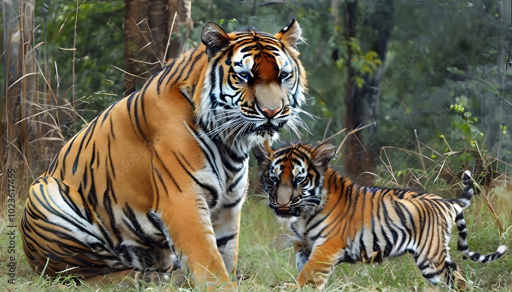 Obraz premium tiger in the jungle