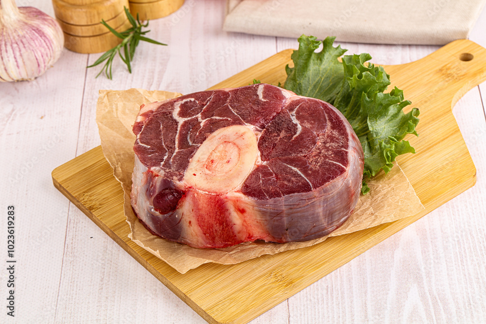Raw beef ossobuco for roast Raw beef ossobuco for roast