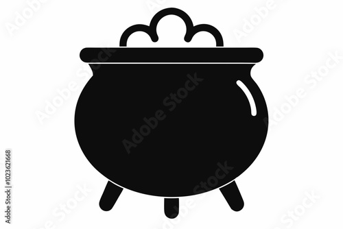 

Witch cauldron poison brew silhouette vector, Cauldron silhouette
