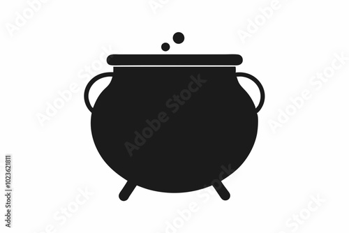 

Witch cauldron poison brew silhouette vector, Cauldron silhouette

