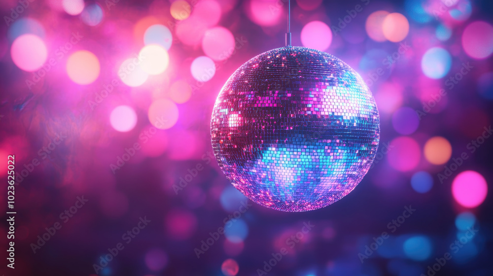 dazzling disco ball reflects vibrant colors in lively atmosphere, creating festive and energetic ambiance perfect for celebrations dazzling disco ball reflects vibrant colors in lively atmosphere, creating festive and energetic ambiance perfect for celebrations
