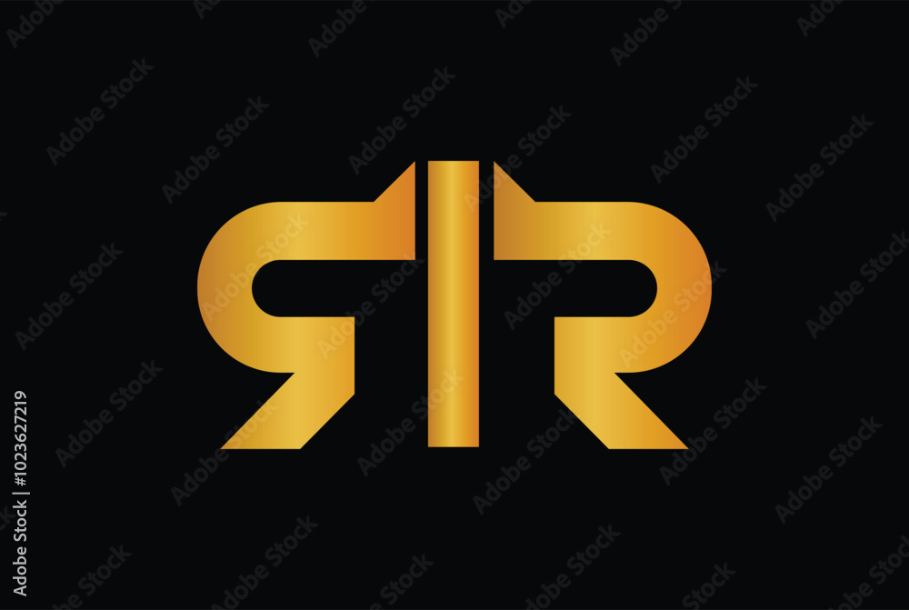 Obraz premium RIR, IRR, RRI royal logo design icon vector