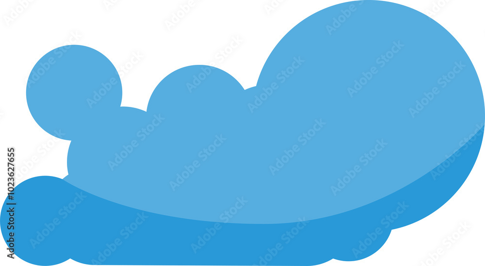 Fototapeta premium Blue Cloud Illustration