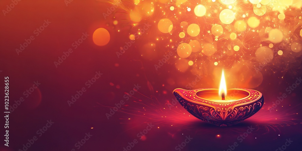Festive Diwali poster with a bright design and space for greetings. Festive Diwali poster with a bright design and space for greetings.