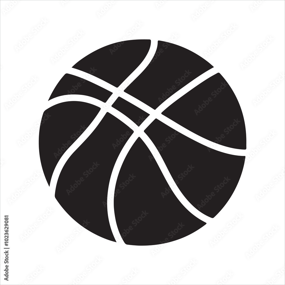 basket sports ball silhouette on white background
basket sports ball silhouette on white background