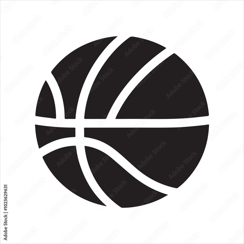 basket sports ball silhouette on white background
basket sports ball silhouette on white background