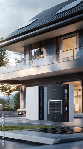 Wallpaper Mural Diagrammatic View of Home Battery Pack Integration Torontodigital.ca