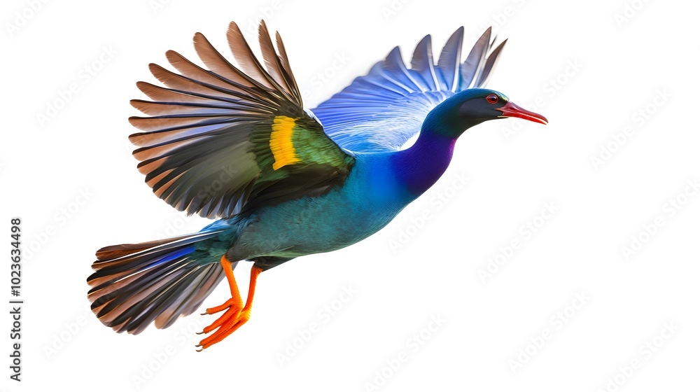 Purple Gallinule Bird Flying White Background, Photo Realistic, Pattern Background, Wallpaper, Cover and Screen for Smartphone, PC, Laptop, 9:16 and 16:9 Format Purple Gallinule Bird Flying White Background, Photo Realistic, Pattern Background, Wallpaper, Cover and Screen for Smartphone, PC, Laptop, 9:16 and 16:9 Format
