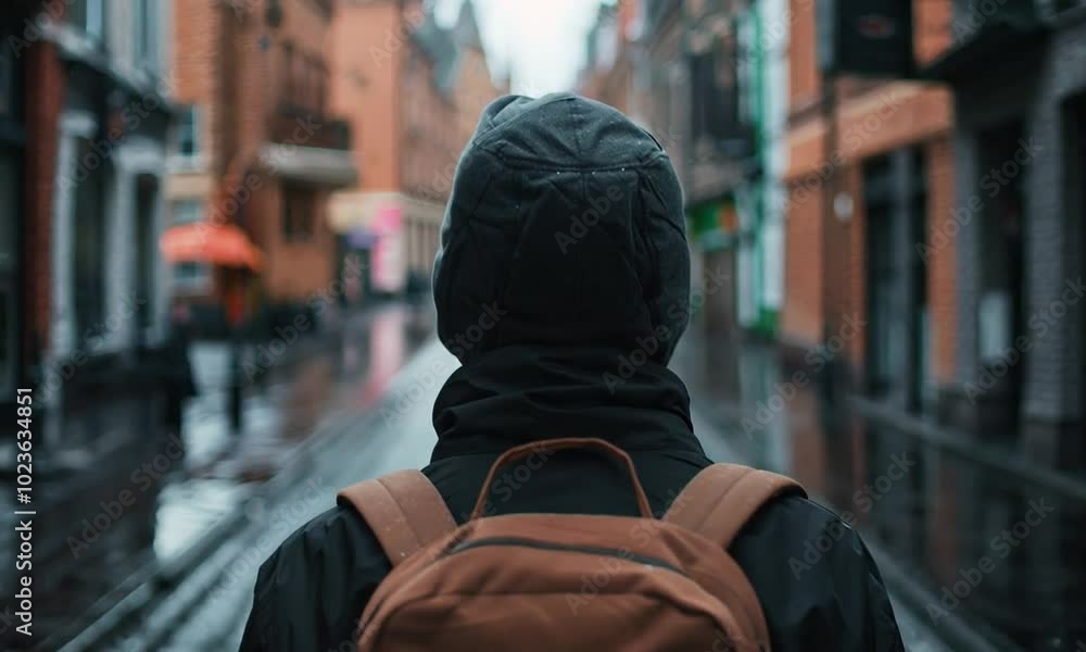 Man Walking The Street Man Walking The Street