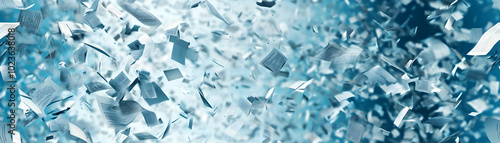 Debt Shredder Machine: Macro View of Seamless Tile Pattern with Stylized Paper Shredder Destroying Debt Documents for Financial Freedom Concept photo