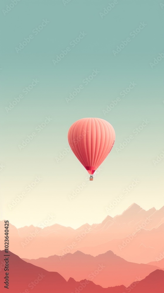 Fototapeta premium Hot air balloon aircraft sky transportation.