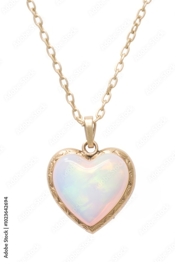Elegant heart-shaped opal necklace Elegant heart-shaped opal necklace