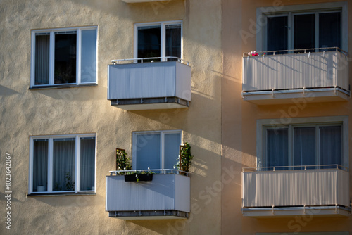 windows with shutters,stockholm,sverige,sweden