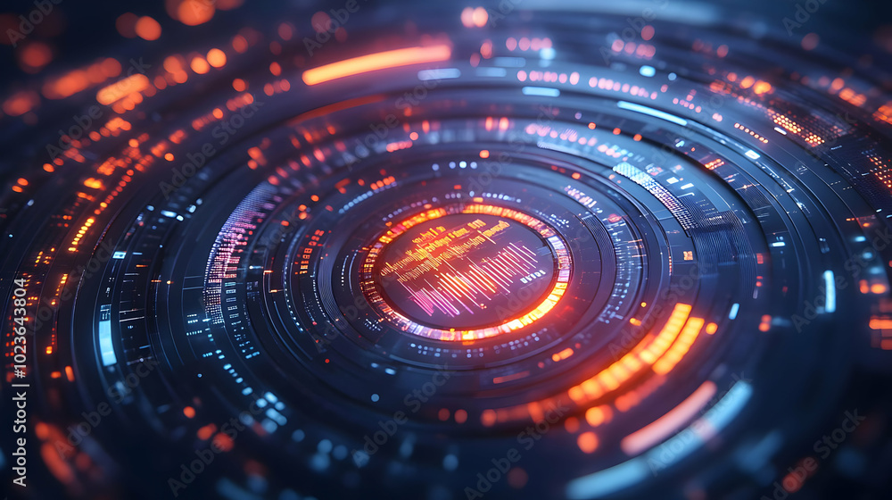 3D Macro Shot of Futuristic Market Forecasting Tool with Holographic Data Visualization - Close Up of Advanced Analytics & Predictive Insights in High Tech Business Environment 3D Macro Shot of Futuristic Market Forecasting Tool with Holographic Data Visualization - Close Up of Advanced Analytics & Predictive Insights in High Tech Business Environment