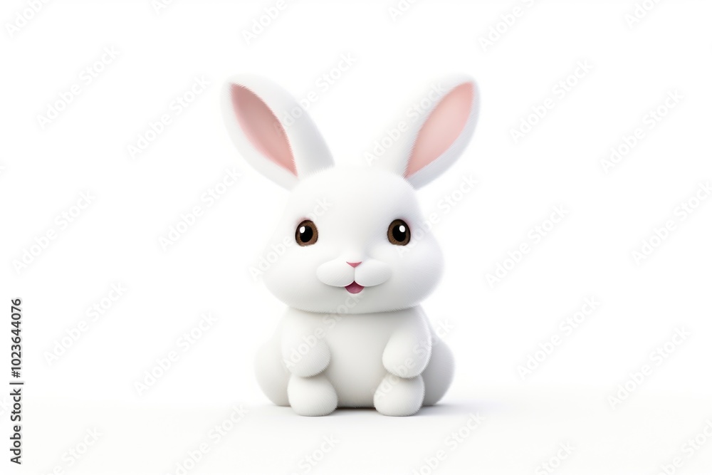 Fototapeta premium Bunny mammal animal white.