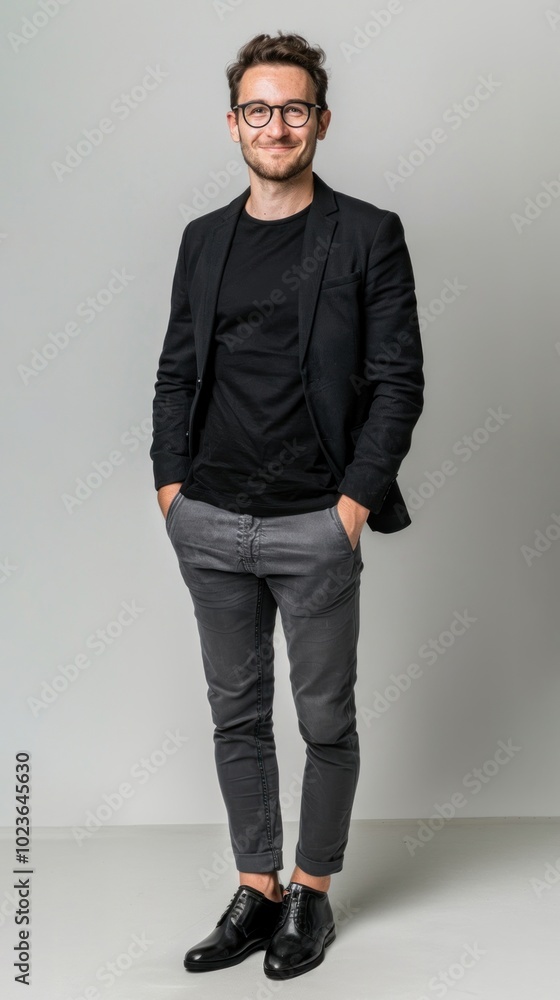 Confident man in stylish attire Confident man in stylish attire