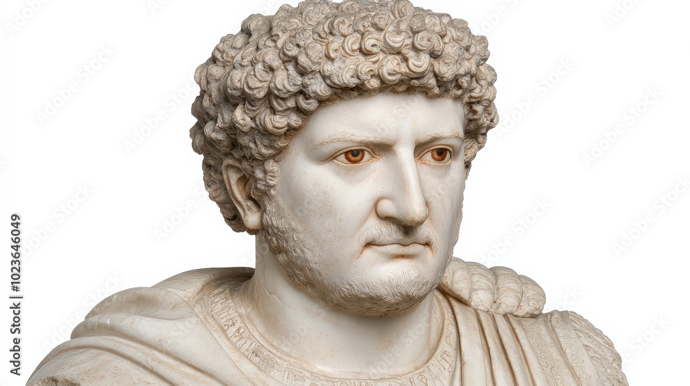 A statue of a man with a beard and a beard A statue of a man with a beard and a beard