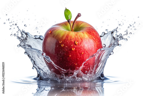 coloring-pages-of-apple-in-water-splash png