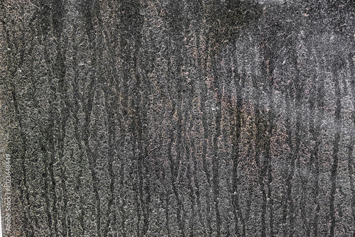 The shape, pattern and texture of the car window are dirty. Dust dirt that forms abstract lines. The car windows are black