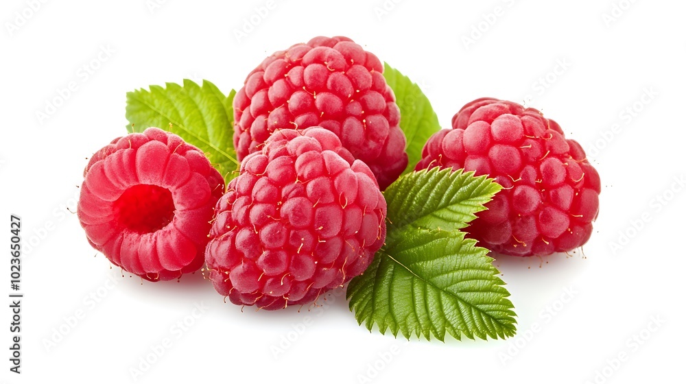 raspberries on a white background, Generative AI
raspberries on a white background, Generative AI