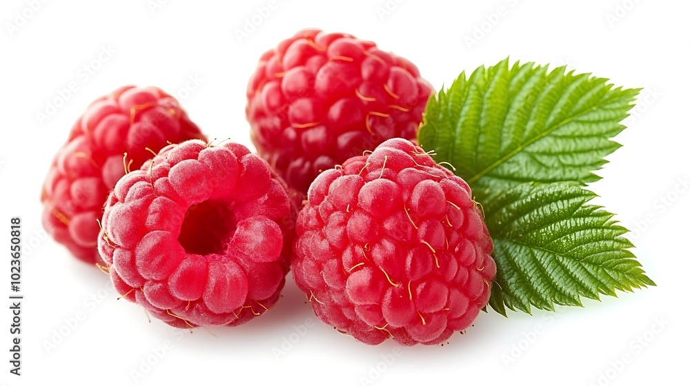 raspberries on a white background, Generative AI
raspberries on a white background, Generative AI