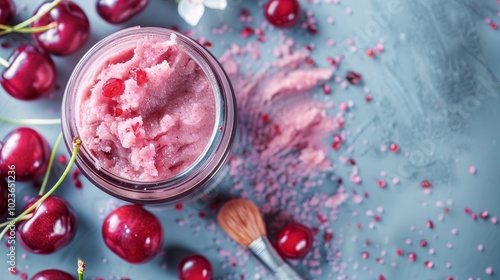 Blooming Beauty Cherryinfused DIY Facial Scrub for Radiant Skin photo