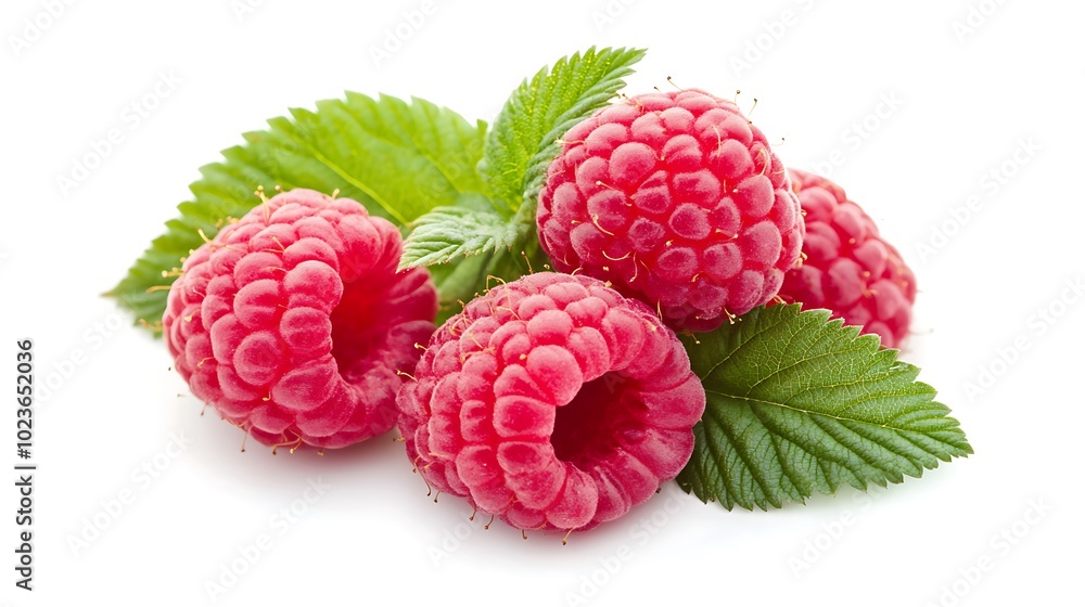 raspberries on a white background, Generative AI
raspberries on a white background, Generative AI