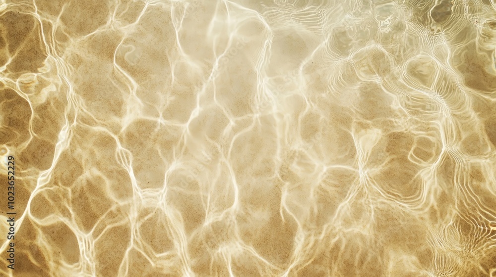Abstract background of light reflecting on rippling water, creating a pattern of gold and brown. Abstract background of light reflecting on rippling water, creating a pattern of gold and brown.