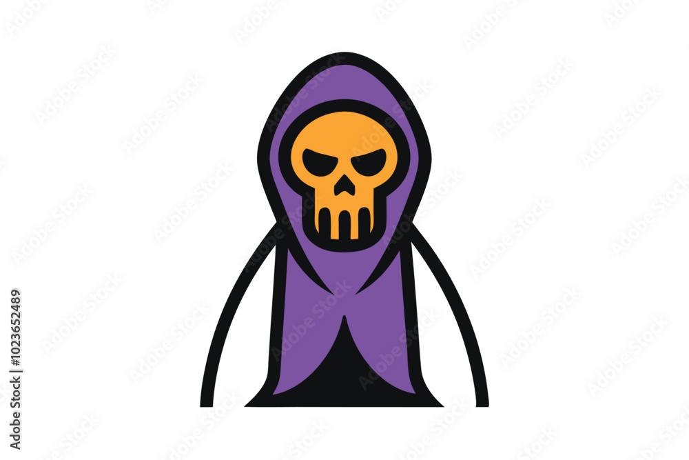 A Skull Halloween Theme vector illustration