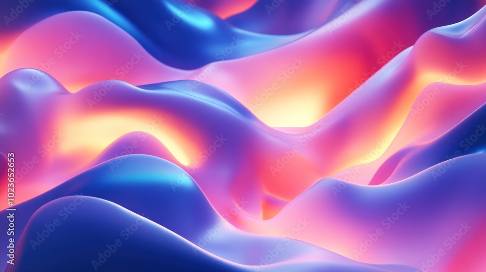Abstract colorful wavy pattern with vibrant hues of pink, blue, and orange, creating a dynamic and flowing design. Abstract colorful wavy pattern with vibrant hues of pink, blue, and orange, creating a dynamic and flowing design.