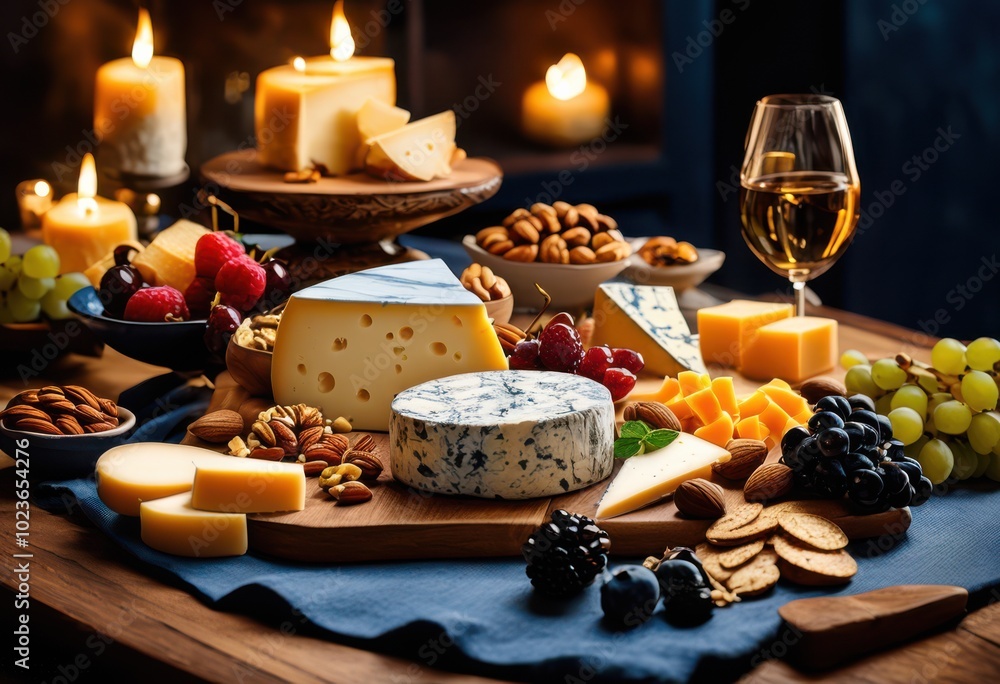 elegant luxurious cheese board arrangement filled colorful accompaniments gourmet delights lavish gathering, appetizer, attractive, charcuterie, crackers elegant luxurious cheese board arrangement filled colorful accompaniments gourmet delights lavish gathering, appetizer, attractive, charcuterie, crackers