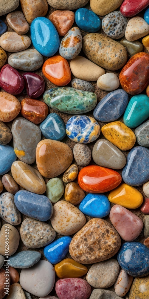 Background of multi-colored wet stones Background of multi-colored wet stones