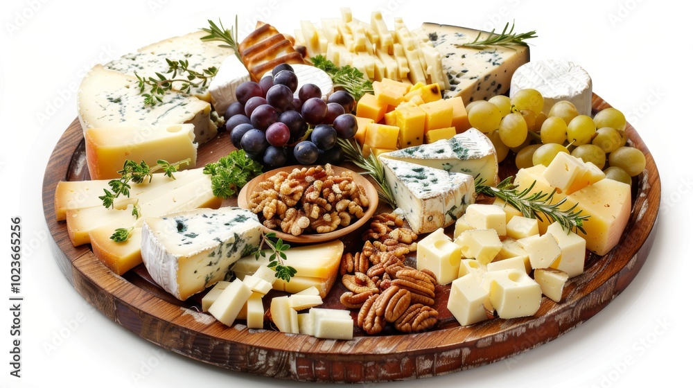 Indulge in Elegance Exquisite Gourmet Cheese Platter with Assorted Nuts and Grapes Ideal for Luxurious Dining Experiences Indulge in Elegance Exquisite Gourmet Cheese Platter with Assorted Nuts and Grapes Ideal for Luxurious Dining Experiences