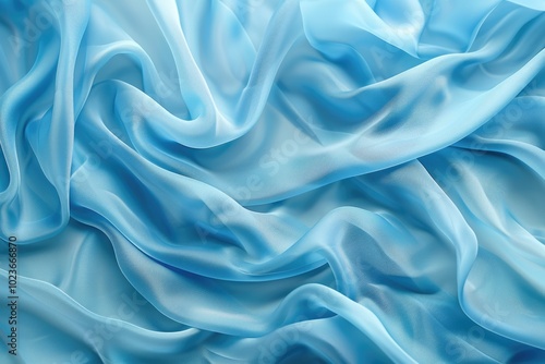 Wallpaper Mural Elegant blue silk fabric with aquamarine dress texture. Torontodigital.ca