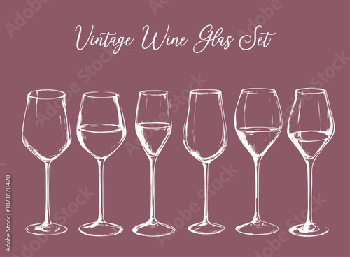 Wein Glas Set Rotwein