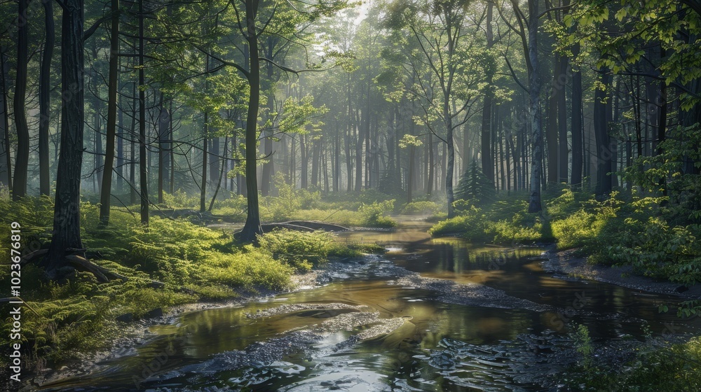 Enchanted Forest Sunlit Creek Serenity Enchanted Forest Sunlit Creek Serenity