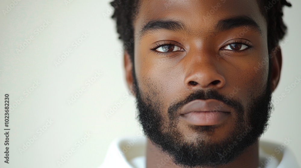 african american man, black hair and beard with some grey in it, wearing white hoodie, brown eyes, light skinned, medium build body type, background is plain white, headshot african american man, black hair and beard with some grey in it, wearing white hoodie, brown eyes, light skinned, medium build body type, background is plain white, headshot