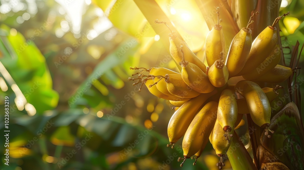 Golden Harvest SunKissed Bananas in a Tropical Paradise Golden Harvest SunKissed Bananas in a Tropical Paradise