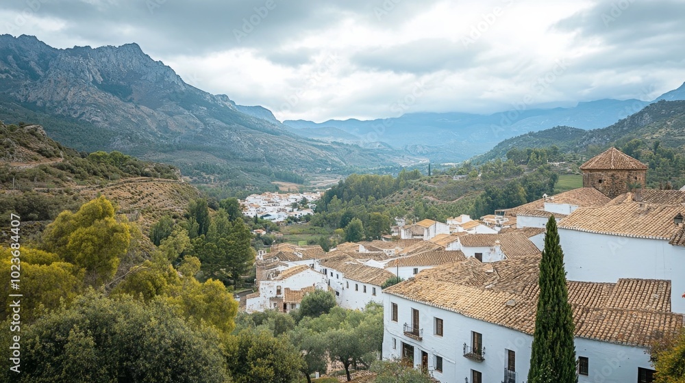 Fototapeta premium Grazalema is a stunning village in Cadiz, Andalusia