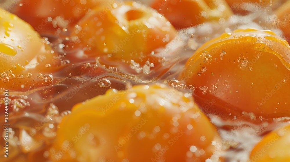 Sweet Preservation CloseUp of Fresh Peaches Canned in Syrup Captivating Fruit Preservation Stock Image Sweet Preservation CloseUp of Fresh Peaches Canned in Syrup Captivating Fruit Preservation Stock Image