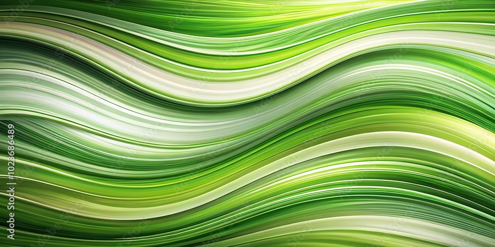 Abstract green and white wave background with brushstroke texture Abstract green and white wave background with brushstroke texture