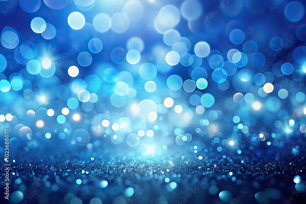 Abstract blue bokeh background with gradient and reflection Abstract blue bokeh background with gradient and reflection