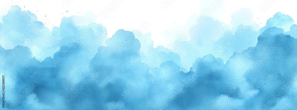 Ethereal Blue Cloudscape with Wispy and Dreamy Atmosphere Ethereal Blue Cloudscape with Wispy and Dreamy Atmosphere
